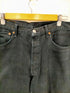 リーバイス Levis 90S 501 ユーロ 後染めブラックデニム カットオフ ボタン裏252刻印 97年製 メンズ 34×36