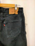 リーバイス Levis 90S 501 ユーロ 後染めブラックデニム カットオフ ボタン裏252刻印 97年製 メンズ 34×36
