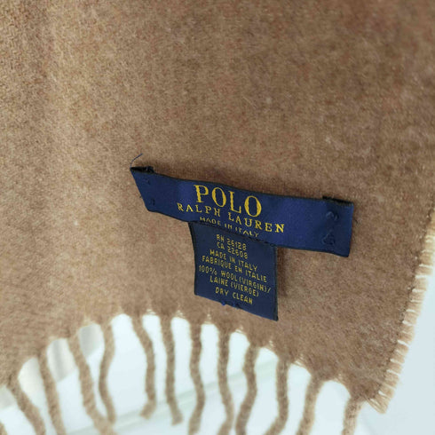 ポロラルフローレン POLO RALPH LAUREN イタリア製 ポニー刺繍 ウールマフラー メンズ