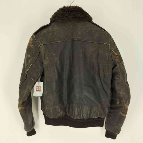 ショット Schott 70-80S I.S.674.M.S G-1 裏 襟 ボア レザー FLIGHT JACKET フライトジャケット TALONジップ メンズ
