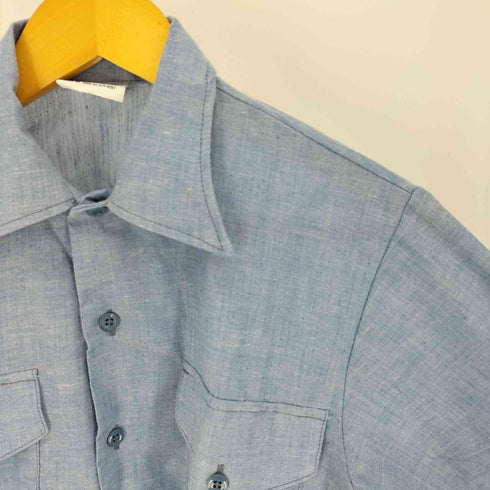 ユーエスネイビー US NAVY 80S UTILITY SHIRT シャンブレー シャツ 81年製 メンズ S-32SL
