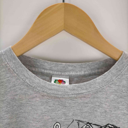 フルーツオブザルーム FRUIT OF THE LOOM 霜降り AmasterdamプリントTシャツ メンズ JPN:M