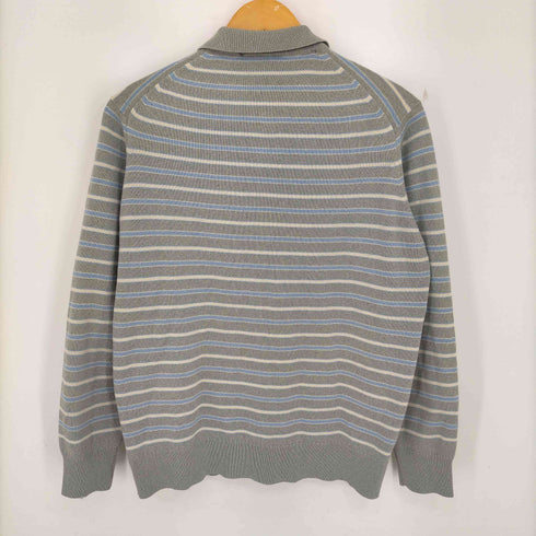 シュミーズ ラコステ CHEMISE LACOSTE 70-80s スペイン製 ロゴ刺繍 ボーダー長袖ポロシャツ メンズ 4