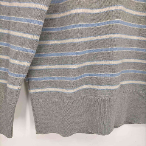 シュミーズ ラコステ CHEMISE LACOSTE 70-80s スペイン製 ロゴ刺繍 ボーダー長袖ポロシャツ メンズ 4
