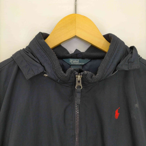 ポロバイラルフローレン Polo by RALPH LAUREN 90-00s ポニー刺繍 ブルゾン可可フード収納可 メンズ XL (18-20)