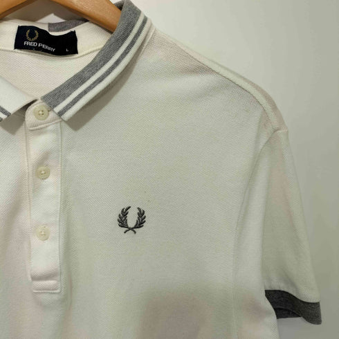フレッドペリー FRED PERRY ロゴ刺繍 ポロシャツ メンズ import:L