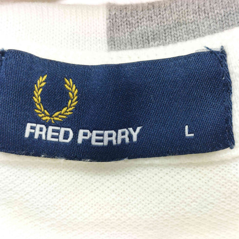 フレッドペリー FRED PERRY ロゴ刺繍 ポロシャツ メンズ import:L