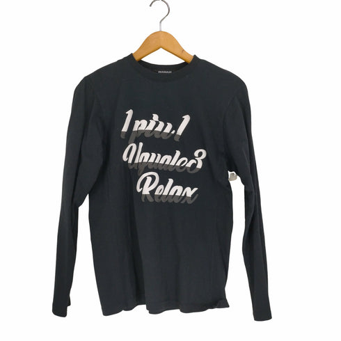 ウノピゥウノウグァーレトレリラックス 1piu1uguale3 RELAX フロントグラデーションロゴL/S TEE メンズ JPN:S