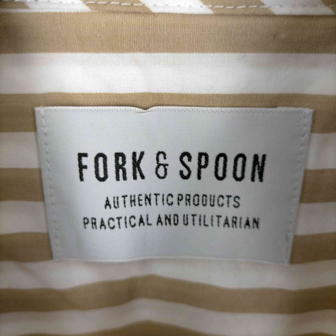 フォークアンドスプーン FORK&SPOON ロンドンストライプシャツ レディース FREE