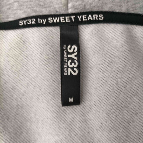 エスワイサーティトゥー SY32 by SWEET YEARS ロゴ刺繍ジップパーカー メンズ JPN:M