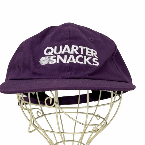 クォータースナックス QUARTERSNACKS 刺繍 スナップバック 6パネル キャップ メンズ