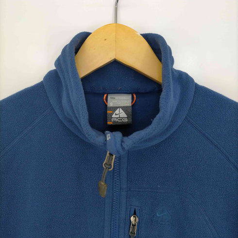 ナイキエーシージー NIKE ACG 00s ロゴ刺繍 裾ドローコード 切替 フリースジャケット メンズ import:S