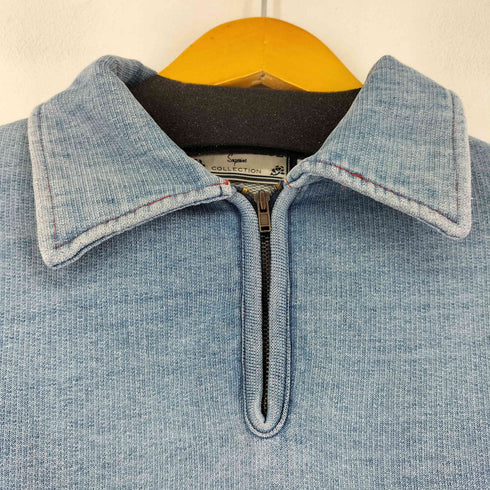 ネイチャーブルー NATURE BLUE ハーフジップスウェット メンズ JPN:M