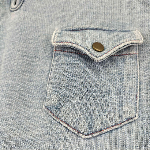 ネイチャーブルー NATURE BLUE ハーフジップスウェット メンズ JPN:M