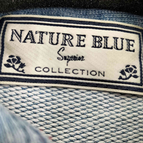 ネイチャーブルー NATURE BLUE ハーフジップスウェット メンズ JPN:M
