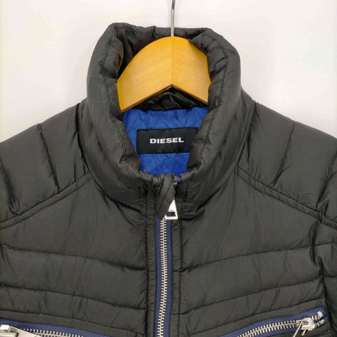 ディーゼル DIESEL 袖ワッペンマルチジップダウンジャケット メンズ import:S