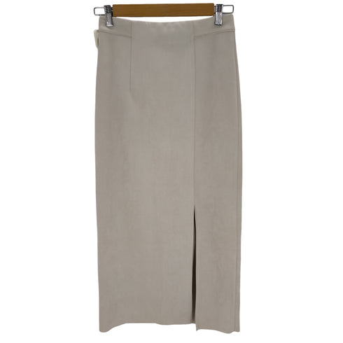 ザラ ZARA フェイクスエード スリット ミディスカート レディース JPN:S