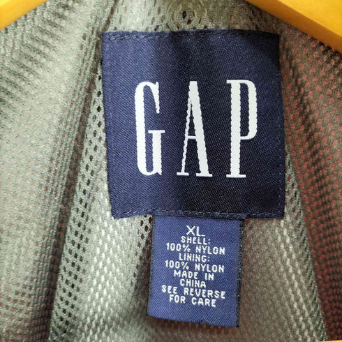 ギャップ Gap 90S OLD 紺タグ 裏地メッシュ リップストップ マウンテン パーカー メンズ import:XL