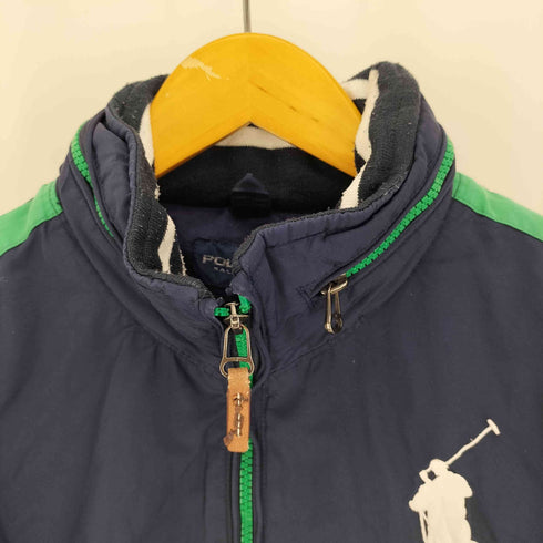 ポロゴルフラルフローレン POLO GOLF RALPH LAUREN 90S ビッグポニー 刺繍 ジップアップ ナイロン ジャケット メンズ import:M