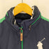 ポロゴルフラルフローレン POLO GOLF RALPH LAUREN 90S ビッグポニー 刺繍 ジップアップ ナイロン ジャケット メンズ import:M