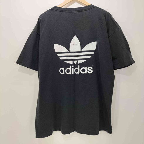 アディダス adidas 90S USA製 万国旗 両面プリント トレフォイルロゴ クルーネックTシャツ メンズ import:XL