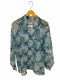 ザラ ZARA 幾何学柄メッシュ L/S シャツ メンズ import:M