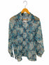 ザラ ZARA 幾何学柄メッシュ L/S シャツ メンズ import:M
