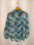 ザラ ZARA 幾何学柄メッシュ L/S シャツ メンズ import:M