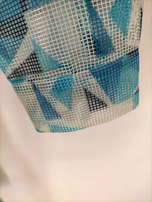 ザラ ZARA 幾何学柄メッシュ L/S シャツ メンズ import:M
