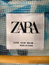 ザラ ZARA 幾何学柄メッシュ L/S シャツ メンズ import:M