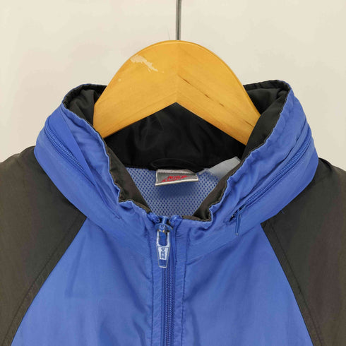 ナイキ NIKE 90S 銀タグ 裏地メッシュ ジップアップ パッカブル フード ナイロン ジャケット メンズ import:L