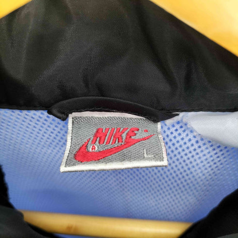 ナイキ NIKE 90S 銀タグ 裏地メッシュ ジップアップ パッカブル フード ナイロン ジャケット メンズ import:L
