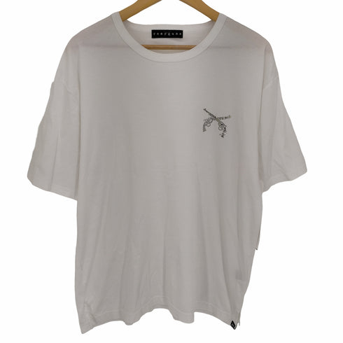 ロアーローガンス roar roarguns 20ss スワロフスキー二丁拳銃 クルーネック半袖Tシャツ メンズ 3