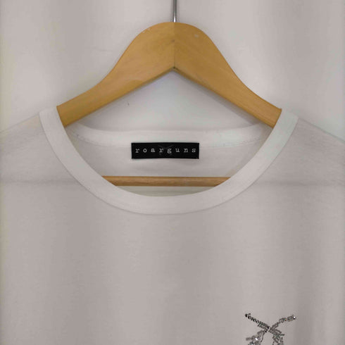 ロアーローガンス roar roarguns 20ss スワロフスキー二丁拳銃 クルーネック半袖Tシャツ メンズ 3