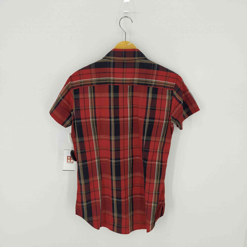 ヴィヴィアンウエストウッドマン Vivienne Westwood MAN オーブ刺繍 S/Sチェックシャツ メンズ FR:44