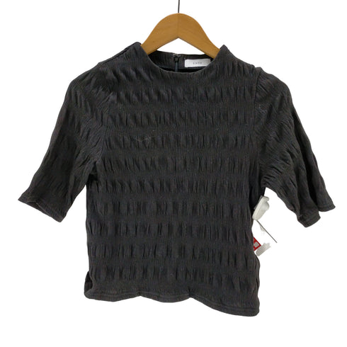 SIWEM RUCHED SHORT SLEEVE TOPS レディース FREE
