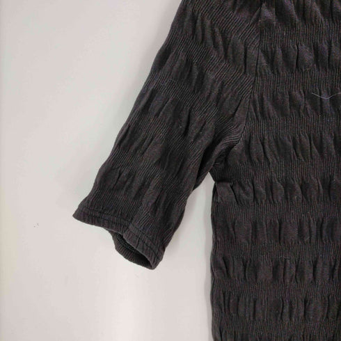 SIWEM RUCHED SHORT SLEEVE TOPS レディース FREE
