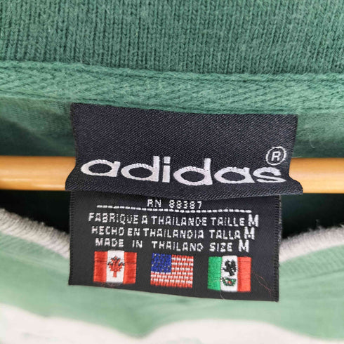 アディダス adidas 80s トレフォイルロゴ刺繍 バイカラー Vネックスウェット メンズ import:M