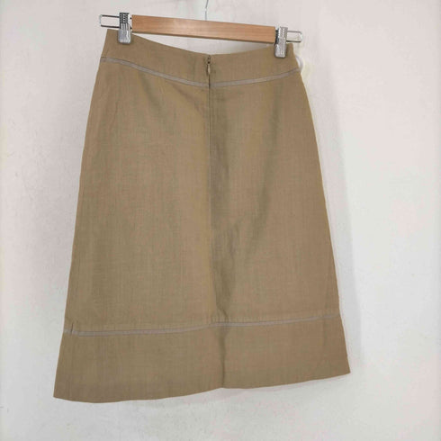 ランバン LANVIN COLLECTION リネン混 台形スカート レディース JPN:38