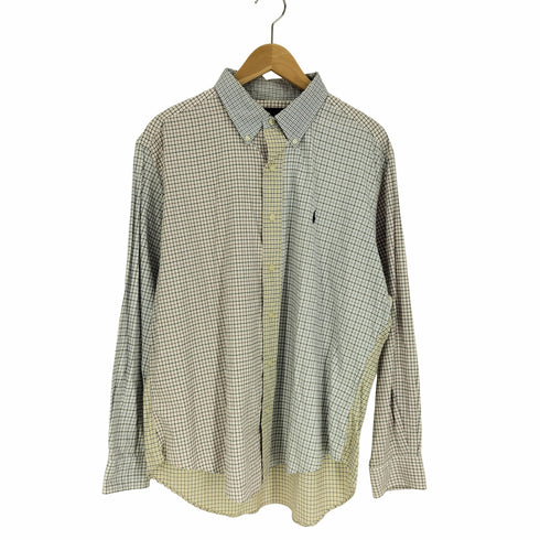 ラルフローレン RALPH LAUREN CLASSIC FIT ポニー 刺繍 クレイジーパターン B.D シャツ メンズ LL