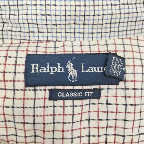 ラルフローレン RALPH LAUREN CLASSIC FIT ポニー 刺繍 クレイジーパターン B.D シャツ メンズ LL