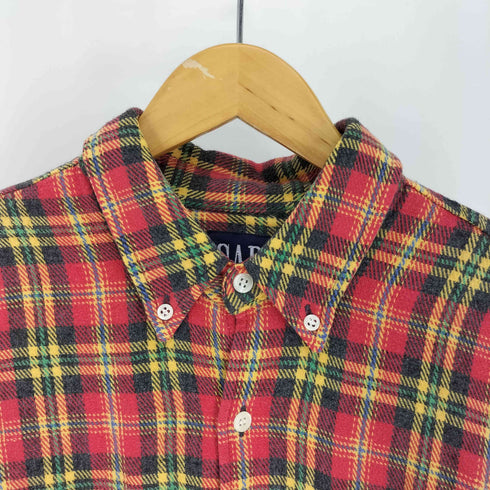 ギャップ Gap 90S OLD デカタグ グレンチェック ヘビーウェイト B.D シャツ メンズ import:L