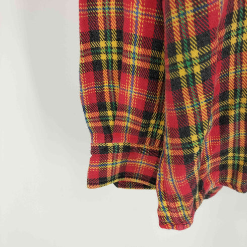 ギャップ Gap 90S OLD デカタグ グレンチェック ヘビーウェイト B.D シャツ メンズ import:L