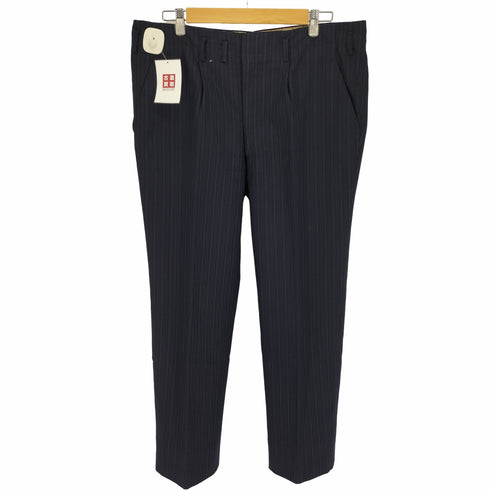 70-80S 英国製 Superfine Huddersfield 棒TALON ジップ ストライプ ワイド タック スラックス パンツ メンズ