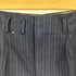 70-80S 英国製 Superfine Huddersfield 棒TALON ジップ ストライプ ワイド タック スラックス パンツ メンズ