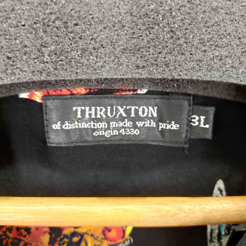 スラクストン THRUXTON S/S総柄オープンカラーシャツ メンズ 3L