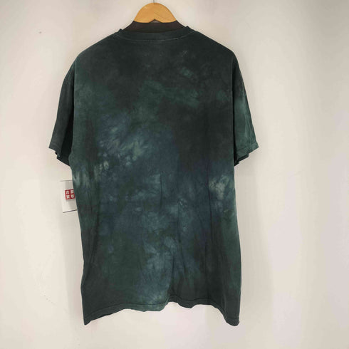 ザマウンテン the mountain アニマルプリント S/S タイダイTシャツ オオカミ メンズ import:L