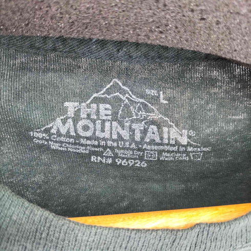 ザマウンテン the mountain アニマルプリント S/S タイダイTシャツ オオカミ メンズ import:L