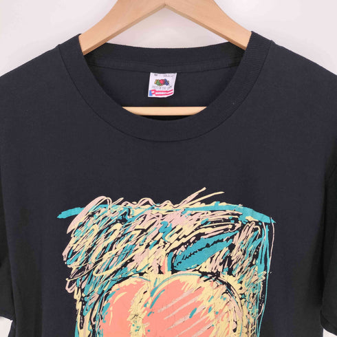 フルーツオブザルーム FRUIT OF THE LOOM 90s USA製 シングルステッチ ATLANTA フロントプリント クルーネックTシャツ メンズ import:M