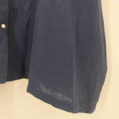 サンバレー Sun Valley リネンコットン 裾ワイド ロングシャツワンピース レディース JPN:M